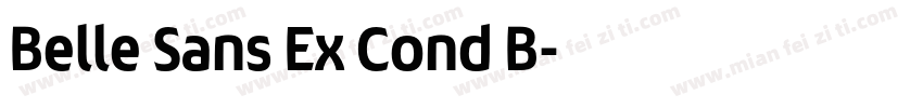 Belle Sans Ex Cond B字体转换